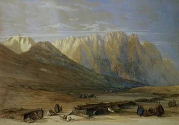 Accampamento della tribù degli Outad-Said, Monte Sinai, 1839